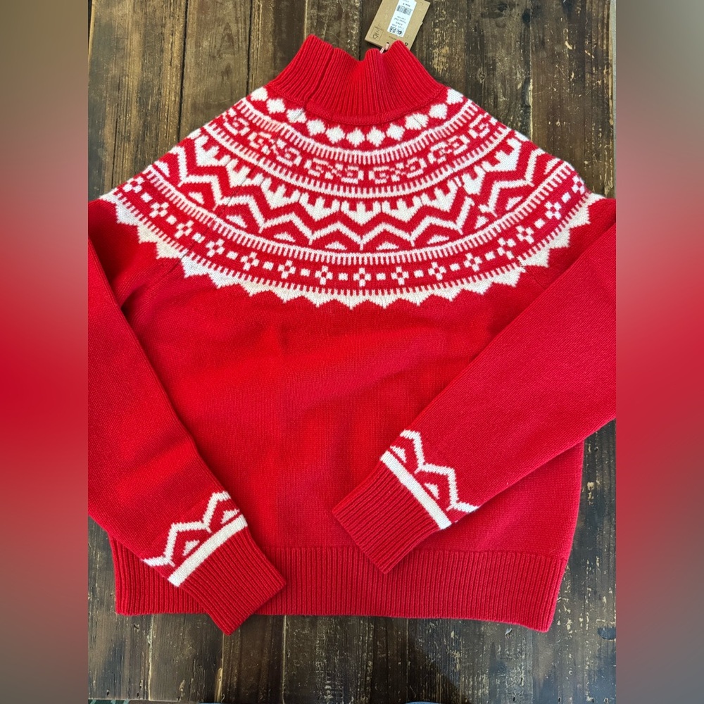 NEW! BODEN Marion Fair Isle Wool Mock Neck Sweater - Picture 10 of 10